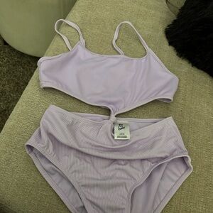 Girls size 10 bathing suit light lavender art class brand
